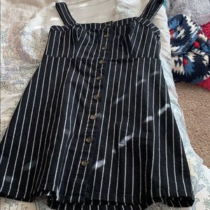 Hollister black striped dress